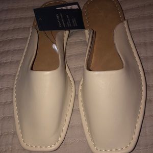 Cream flats brand new size 7